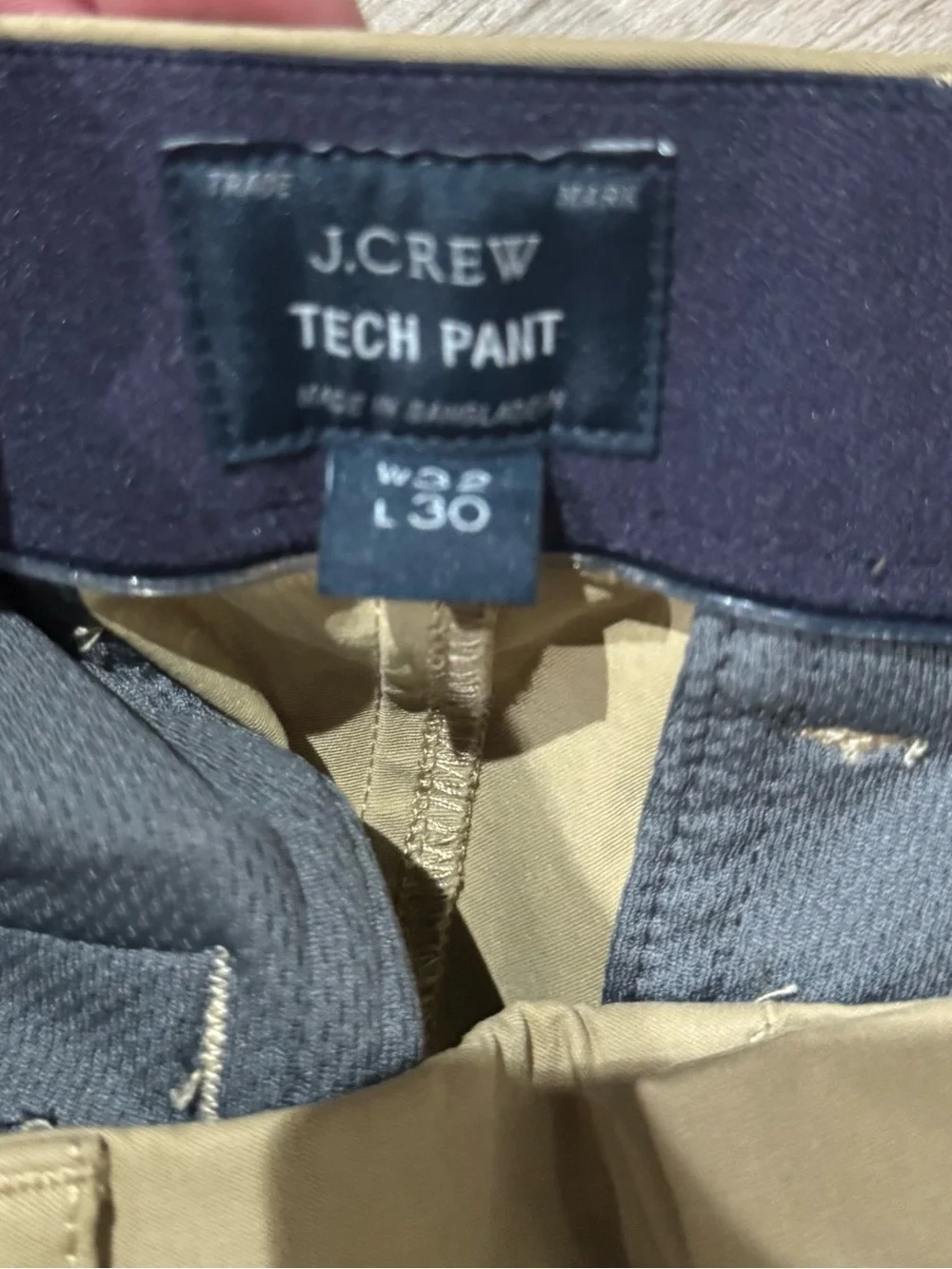 J Crew Men's Khaki Casual Pants - Lightweight Chino